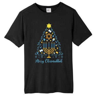 Merry Chrismukkah Holiday Hanukkah Pajama Family Matching Tall Fusion ChromaSoft Performance T-Shirt