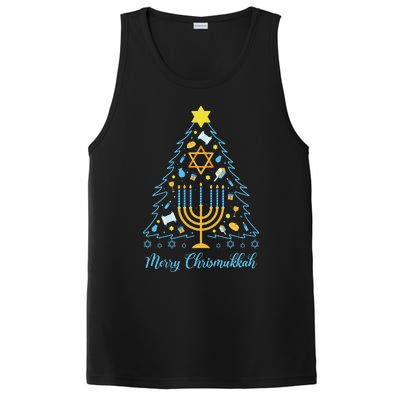 Merry Chrismukkah Holiday Hanukkah Pajama Family Matching PosiCharge Competitor Tank