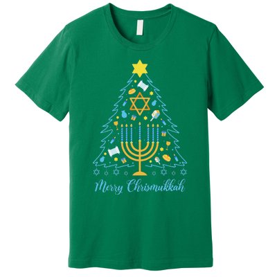 Merry Chrismukkah Holiday Hanukkah Pajama Family Matching Premium T-Shirt