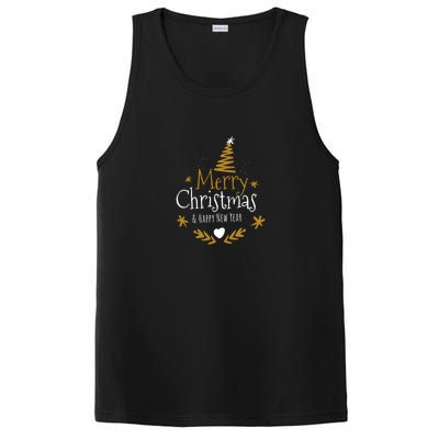 Merry Christmas Happy Holiday Happy New Year Xmas Tree Gift PosiCharge Competitor Tank