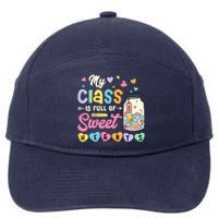 My Class Is Full Of Sweet Hearts Teacher Valentines Day 7-Panel Snapback Hat