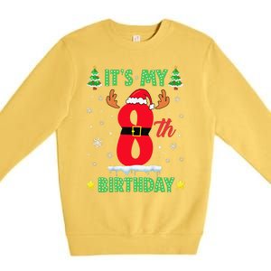 Merry Christmas ItS My 8th Birthday Xmas Premium Crewneck Sweatshirt