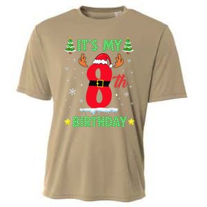 Merry Christmas ItS My 8th Birthday Xmas Cooling Performance Crew T-Shirt