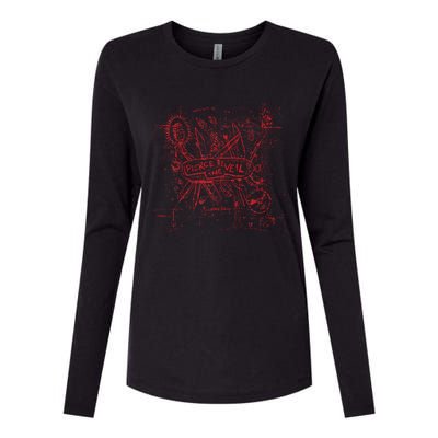 Misadventures Cover In Red Womens Cotton Relaxed Long Sleeve T-Shirt