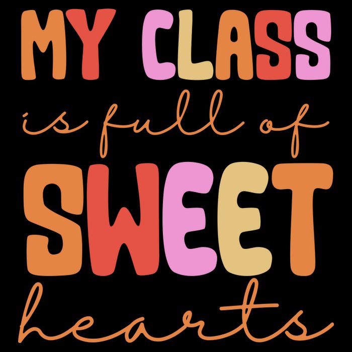My Class Is Full Of Sweet Hearts Cute Valentine Teacher Cooling Performance Crew T-Shirt