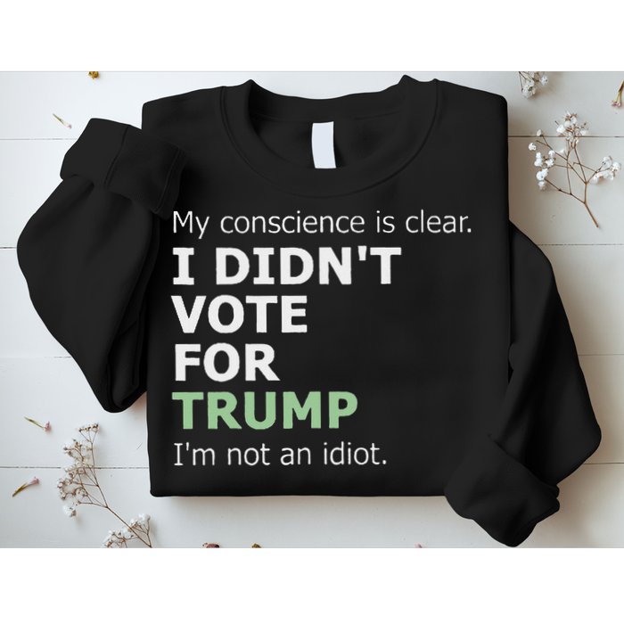My Conscience Is Clear I DidnT Vote For Trump Sweatshirt