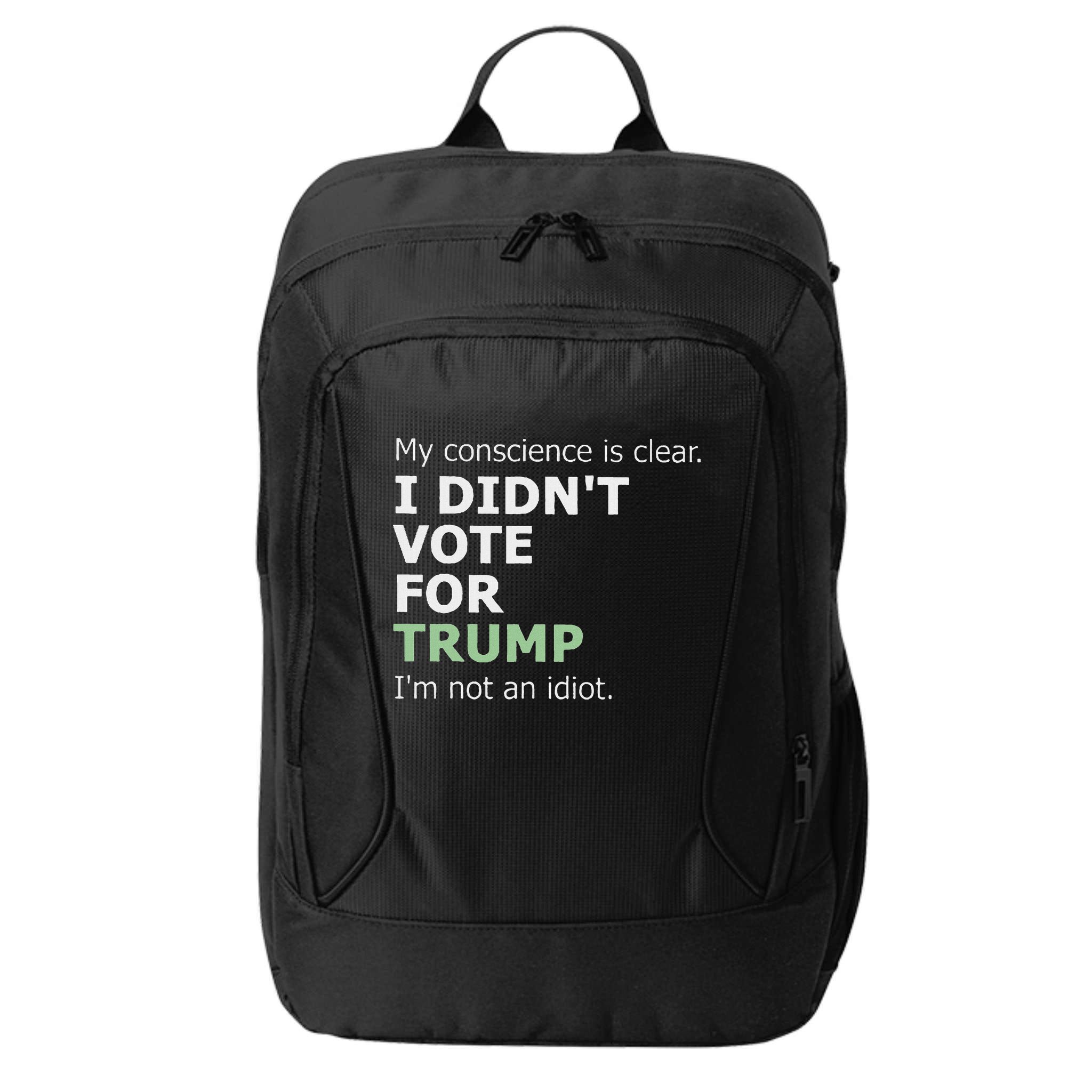 My Conscience Is Clear I DidnT Vote For Trump City Backpack