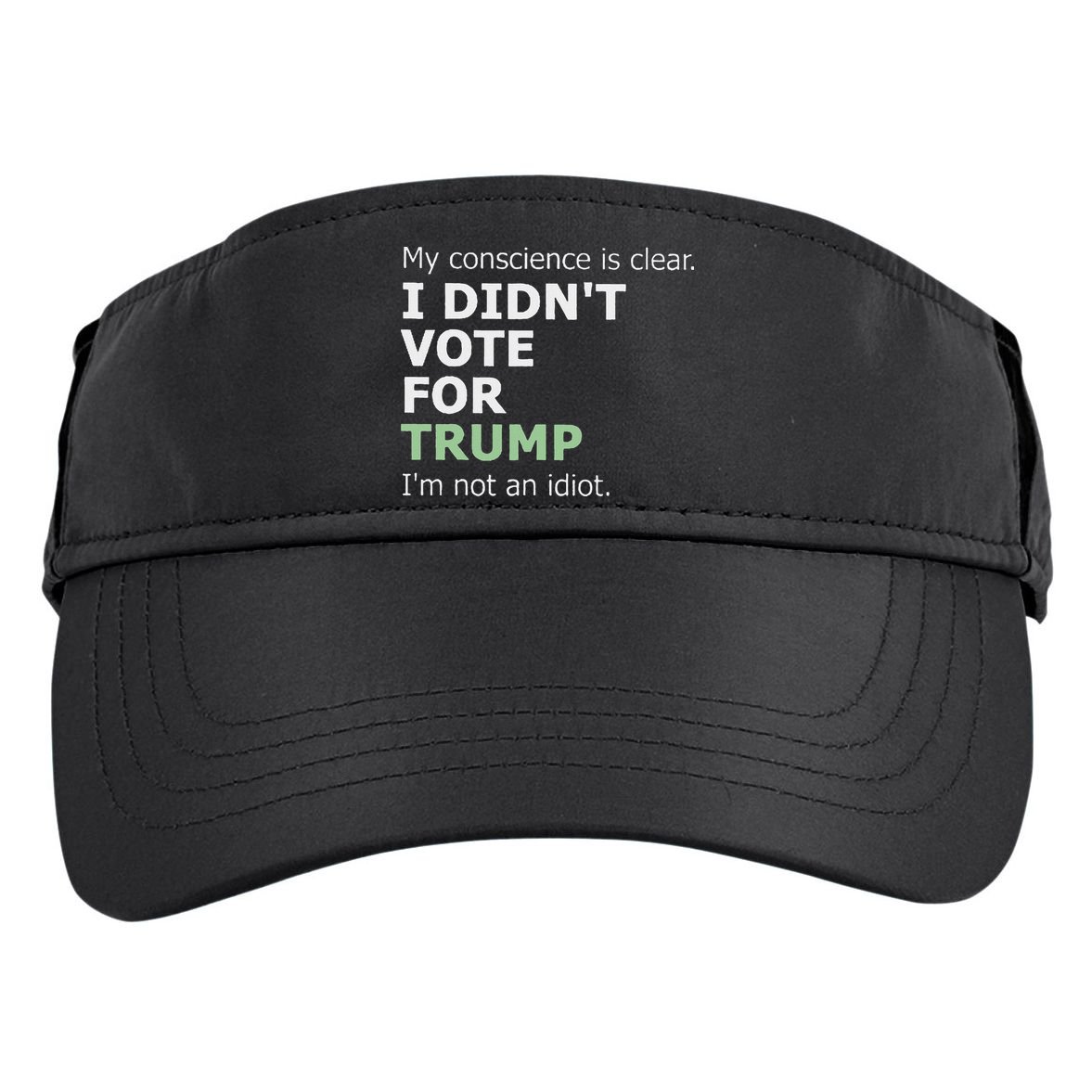 My Conscience Is Clear I DidnT Vote For Trump Adult Drive Performance Visor