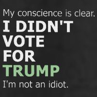 My Conscience Is Clear I DidnT Vote For Trump Golf Towel