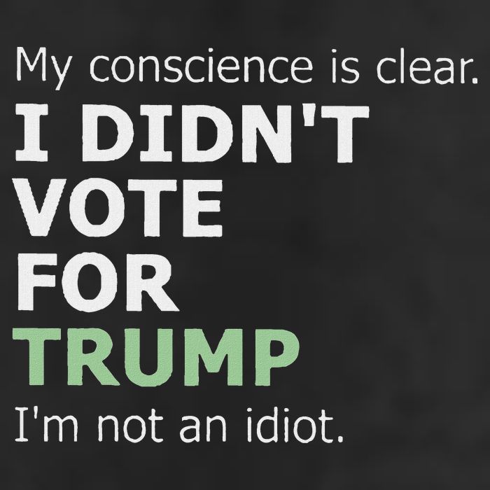 My Conscience Is Clear I DidnT Vote For Trump Golf Towel