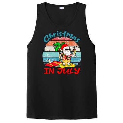 Merry Christmas In July Santa Beach Party Summer Vacation PosiCharge Competitor Tank