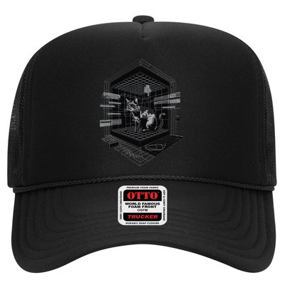 Metaphysical Cat Inside Quantum Cube Trucker Hat