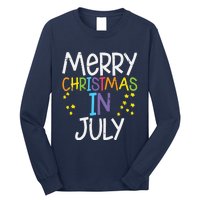 Merry Christmas In July Stars Summer Xmas Long Sleeve Shirt