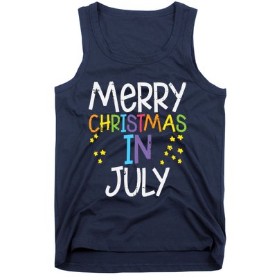 Merry Christmas In July Stars Summer Xmas Tank Top