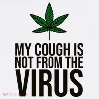 My Cough Is Not From The Virus Funny Marijuana Mesh Reversible Basketball Jersey Tank