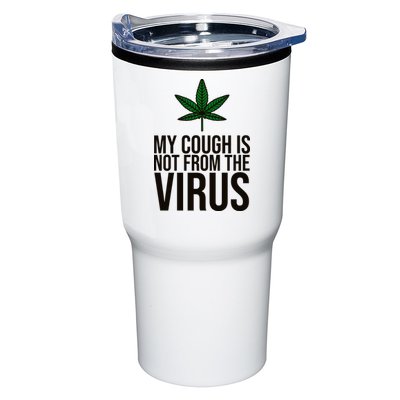 My Cough Is Not From The Virus Funny Marijuana Tumbler