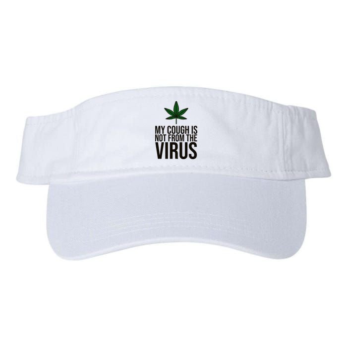 My Cough Is Not From The Virus Funny Marijuana Visor