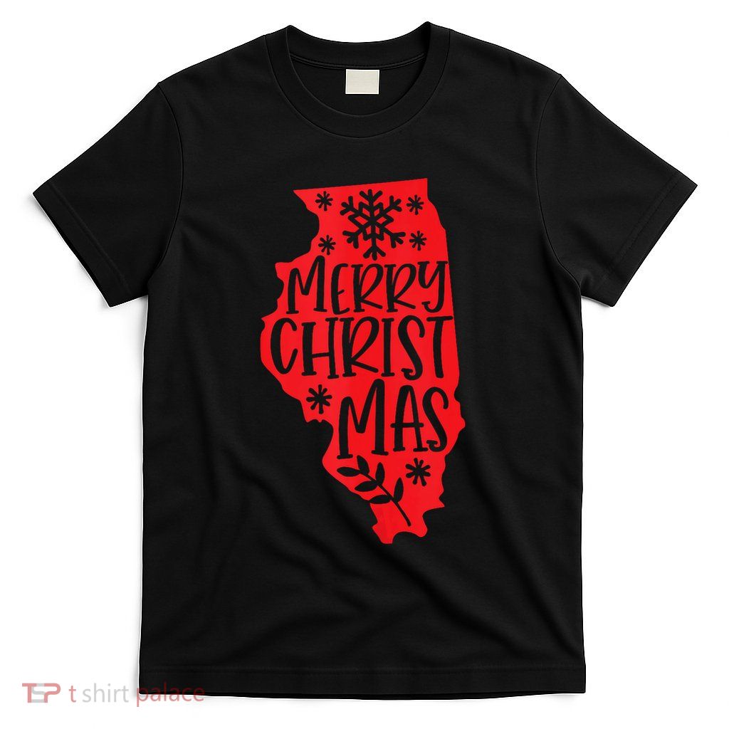Merry Christmas Illinois Tank Top T-Shirt