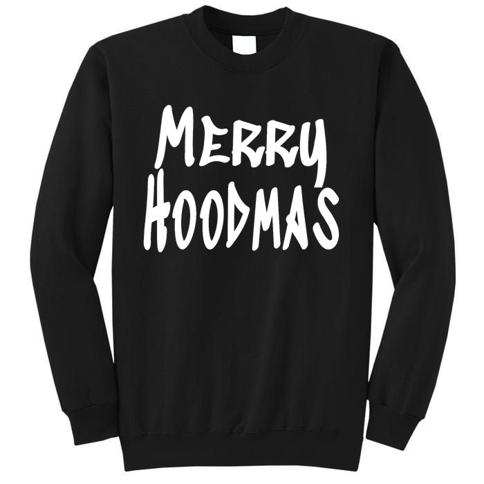 Merry Christmas In The Hood Witty And Cute Slogan Sweatshirt