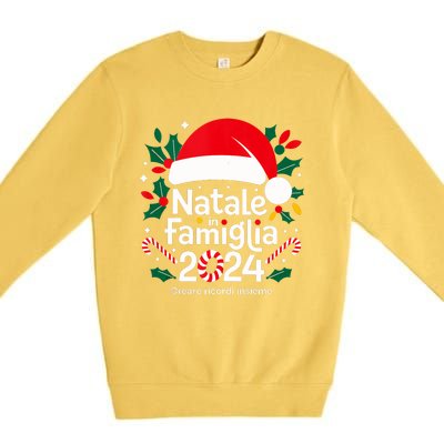 Merry Christmas Italian Family Natale In Famiglia 2024 Italy Tank Top Premium Crewneck Sweatshirt