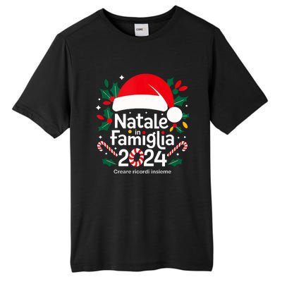 Merry Christmas Italian Family Natale In Famiglia 2024 Italy Tank Top Tall Fusion ChromaSoft Performance T-Shirt