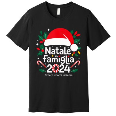 Merry Christmas Italian Family Natale In Famiglia 2024 Italy Tank Top Premium T-Shirt