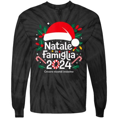 Merry Christmas Italian Family Natale In Famiglia 2024 Italy Tank Top Tie-Dye Long Sleeve Shirt