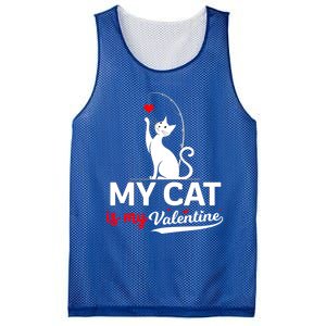 My Cat Is My ValentineS Greetings My Cat Is My Valentine Gift Mesh Reversible Basketball Jersey Tank