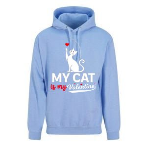 My Cat Is My ValentineS Greetings My Cat Is My Valentine Gift Unisex Surf Hoodie