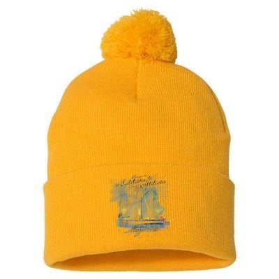 Margaritaville Changes In Latitude Pom Pom 12in Knit Beanie