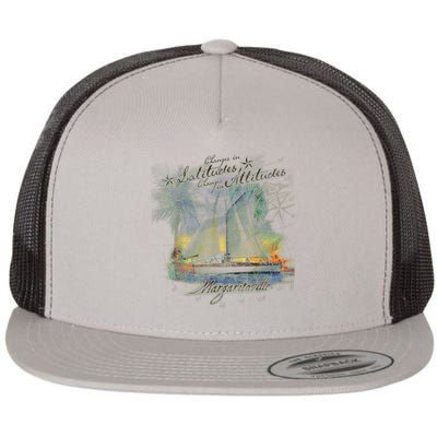 Margaritaville Changes In Latitude Flat Bill Trucker Hat