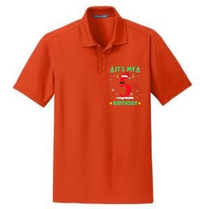 Merry Christmas ItS My 5th Birthday Xmas Women Dry Zone Grid Polo