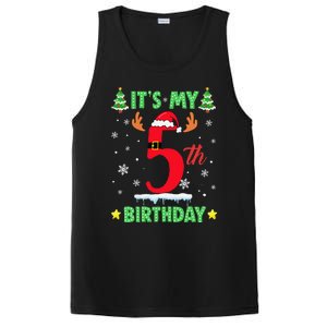 Merry Christmas ItS My 5th Birthday Xmas Women PosiCharge Competitor Tank