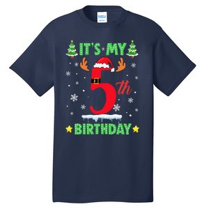 Merry Christmas ItS My 5th Birthday Xmas Women Tall T-Shirt