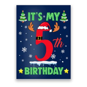 Merry Christmas ItS My 5th Birthday Xmas Women Poster