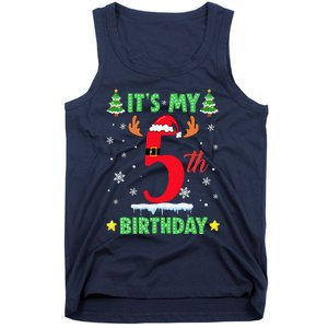 Merry Christmas ItS My 5th Birthday Xmas Women Tank Top