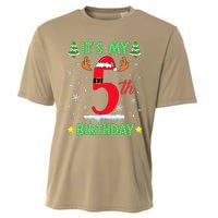 Merry Christmas ItS My 5th Birthday Xmas Women Cooling Performance Crew T-Shirt