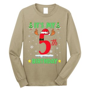 Merry Christmas ItS My 5th Birthday Xmas Women Long Sleeve Shirt