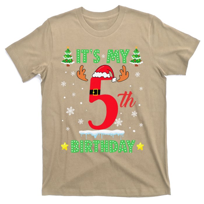 Merry Christmas ItS My 5th Birthday Xmas Women T-Shirt