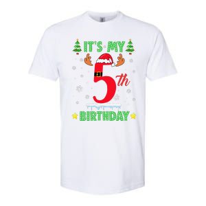 Merry Christmas ItS My 5th Birthday Xmas Women Softstyle CVC T-Shirt