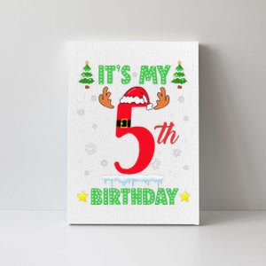 Merry Christmas ItS My 5th Birthday Xmas Women Canvas