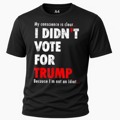 My Conscience Is Clear I Didn't Vote For Trump Funny Performance Shirt