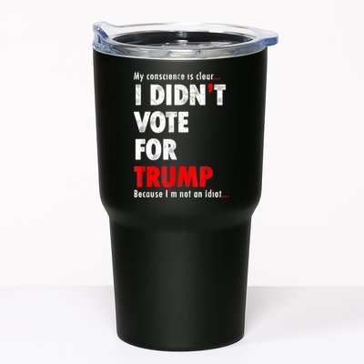My Conscience Is Clear I Didn't Vote For Trump Funny Tumbler