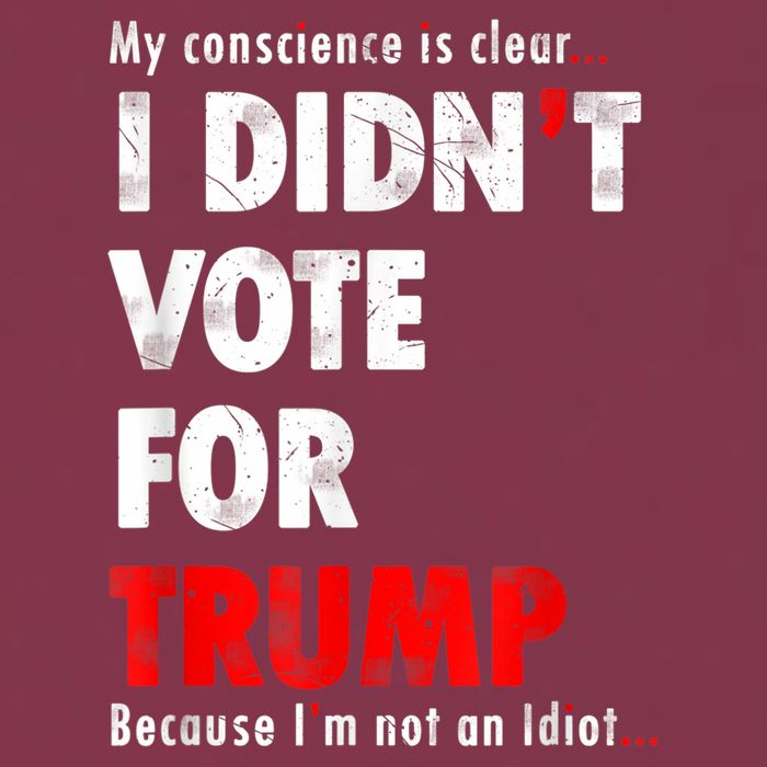 My Conscience Is Clear I Didn't Vote For Trump Funny 16oz Travel Tumbler