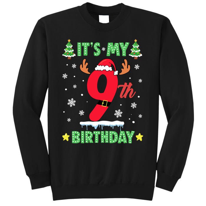 Merry Christmas ItS My 9th Birthday Xmas Sweatshirt