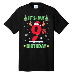 Merry Christmas ItS My 9th Birthday Xmas Tall T-Shirt