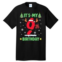 Merry Christmas ItS My 9th Birthday Xmas Tall T-Shirt