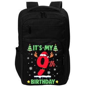 Merry Christmas ItS My 9th Birthday Xmas Impact Tech Backpack