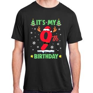 Merry Christmas ItS My 9th Birthday Xmas Adult ChromaSoft Performance T-Shirt