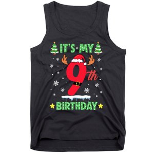 Merry Christmas ItS My 9th Birthday Xmas Tank Top